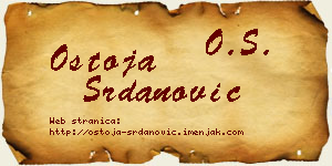 Ostoja Srdanović vizit kartica